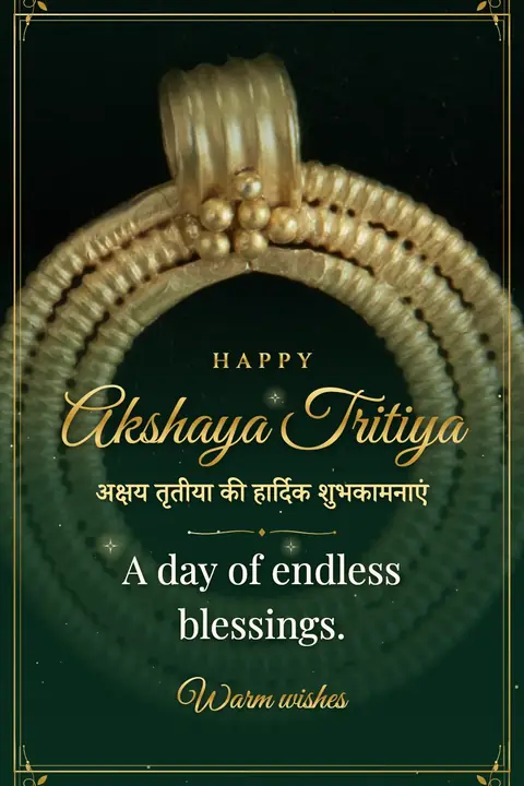 Akshaya Tritiya wishes image: A day of endless blessings.