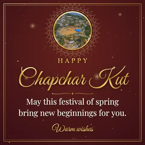 Chapchar Kut wishes image: May this festival of spring bring new beginnings for you.