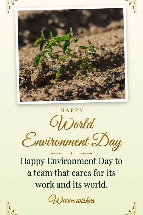 World Environment Day wishes image: Happy Environment Day to a team that cares for its work and its world.