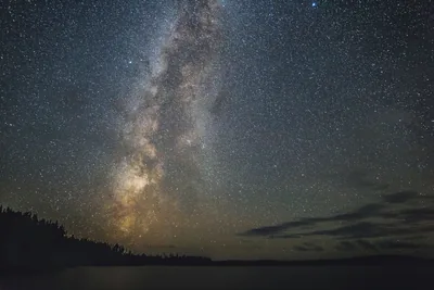 The Milky Way over a quiet lake