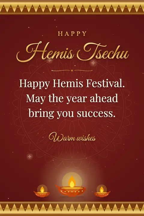 Hemis Festival wishes image: Happy Hemis Festival. May the year ahead bring you success.