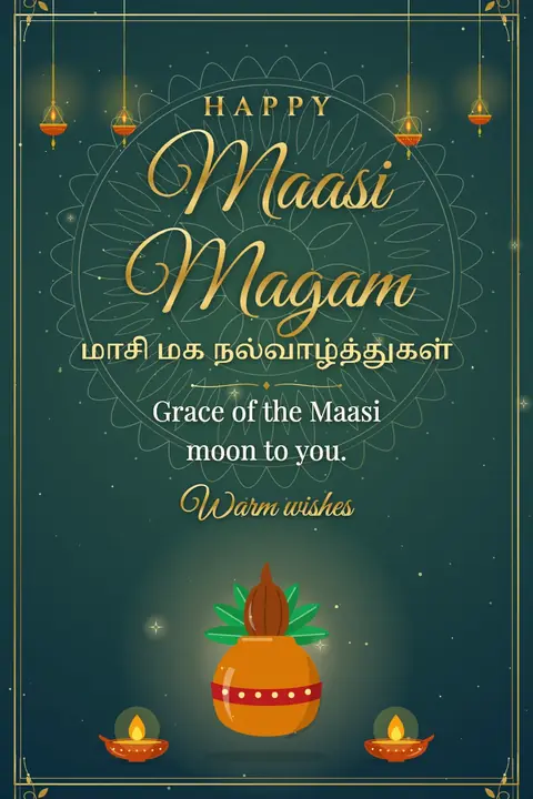 Maasi Magam wishes image: Grace of the Maasi moon to you.