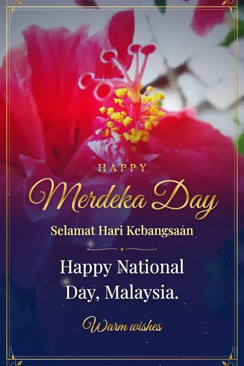 Malaysia National Day (Merdeka) wishes image: Happy National Day, Malaysia.