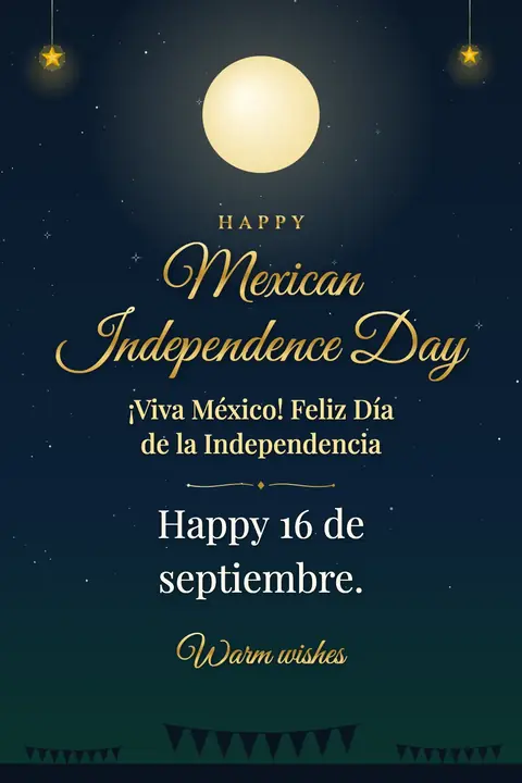 Mexican Independence Day wishes image: Happy 16 de septiembre.