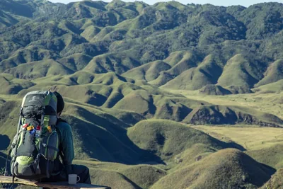Rolling green hills and valleys of Nagaland