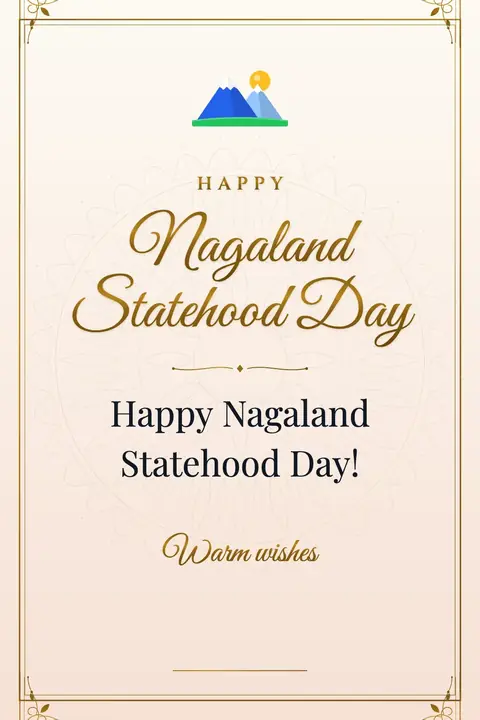 Nagaland Statehood Day wishes image: Happy Nagaland Statehood Day!
