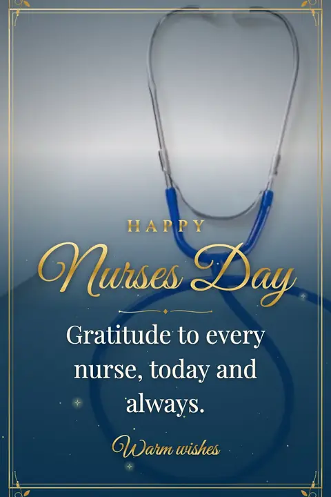 International Nurses Day wishes image: Gratitude to every nurse, today and always.