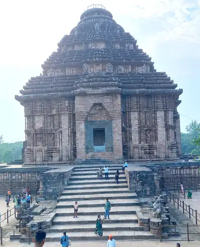 Front steps and tower of the Konark Sun Temple
