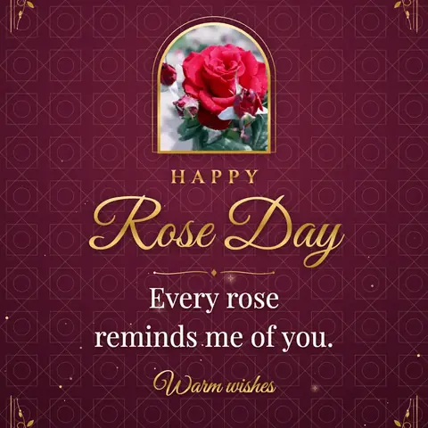 Rose Day wishes image: Every rose reminds me of you.