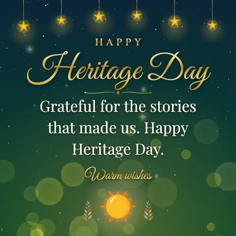 Heritage Day (South Africa) wishes image: Grateful for the stories that made us. Happy Heritage Day.