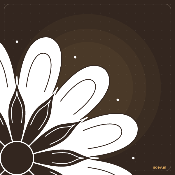 Corner Kolam, No. 302: finished kolam design