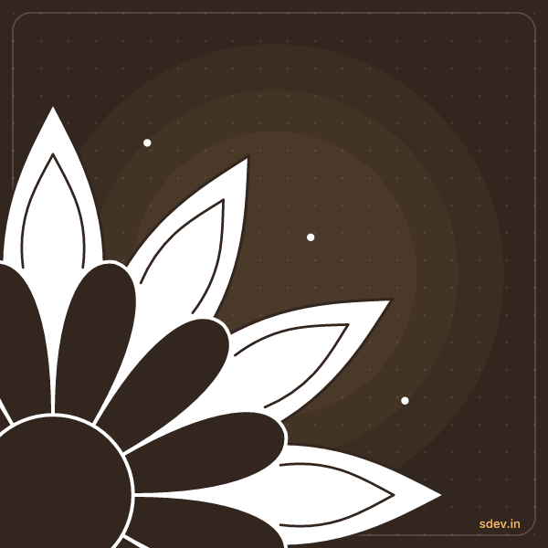 Corner Kolam, No. 402: finished kolam design