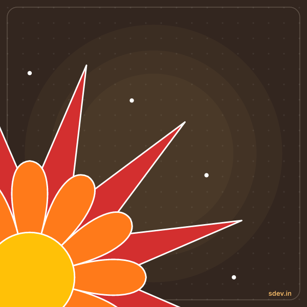 Corner Rangoli, No. 1: finished kolam design
