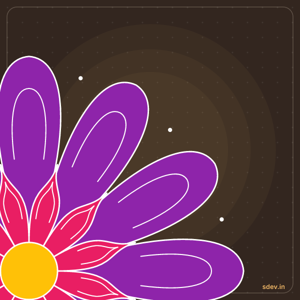 Corner Rangoli, No. 161: finished kolam design