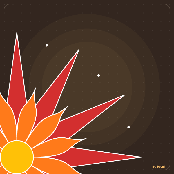 Corner Rangoli, No. 237: finished kolam design