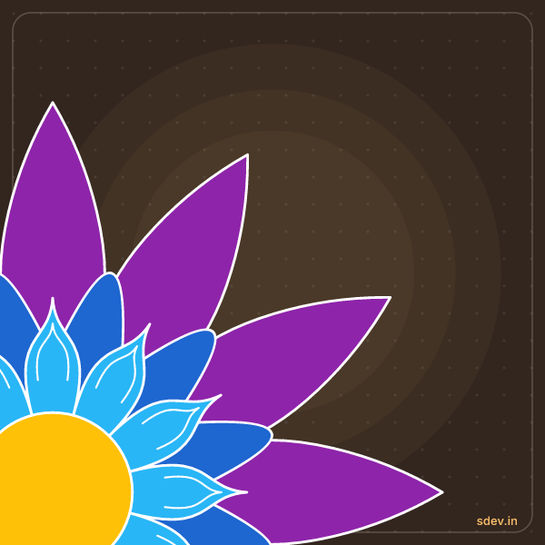 Corner Rangoli, No. 263: finished kolam design
