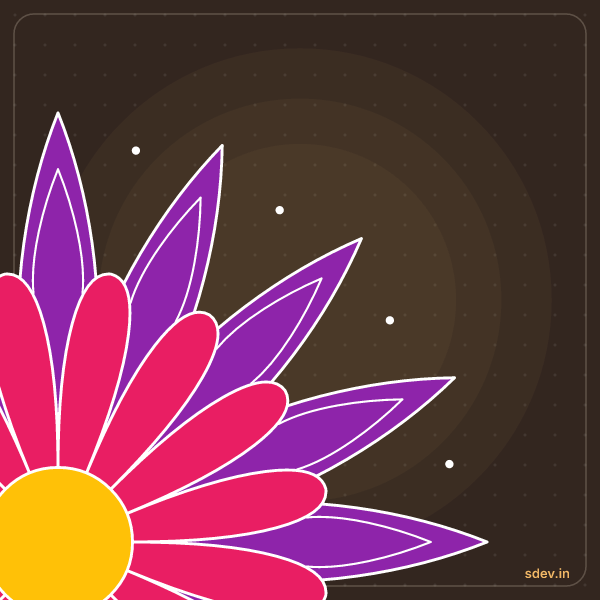 Corner Rangoli, No. 27: finished kolam design