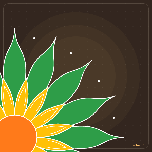 Corner Rangoli, No. 194: finished kolam design