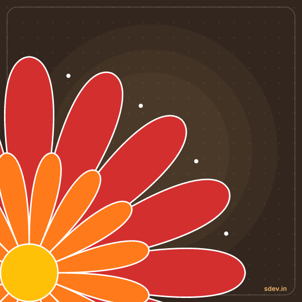 Corner Rangoli, No. 244: finished kolam design