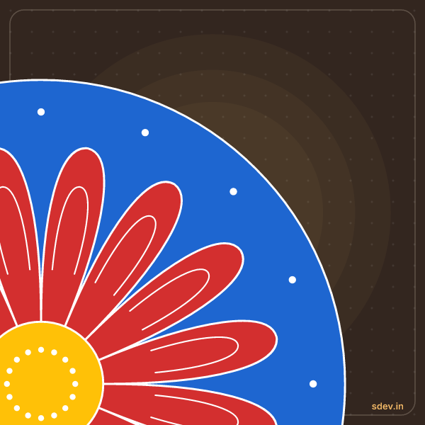 Corner Rangoli, No. 295: finished kolam design