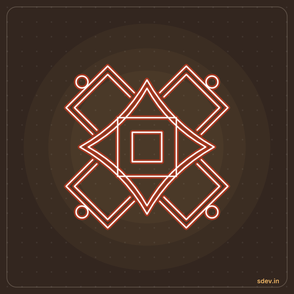 Padi Kolam, No. 457: finished kolam design