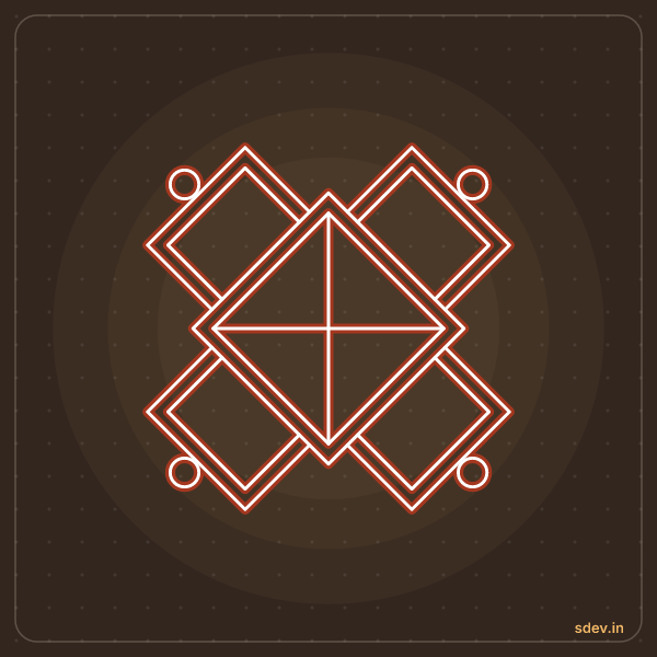 Padi Kolam, No. 532: finished kolam design